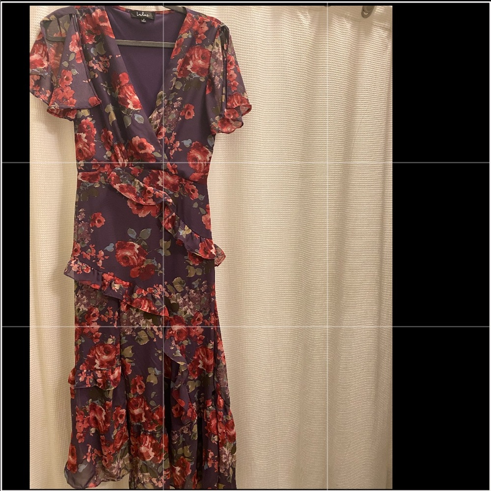 Lulu’s Purple Floral Long Dress